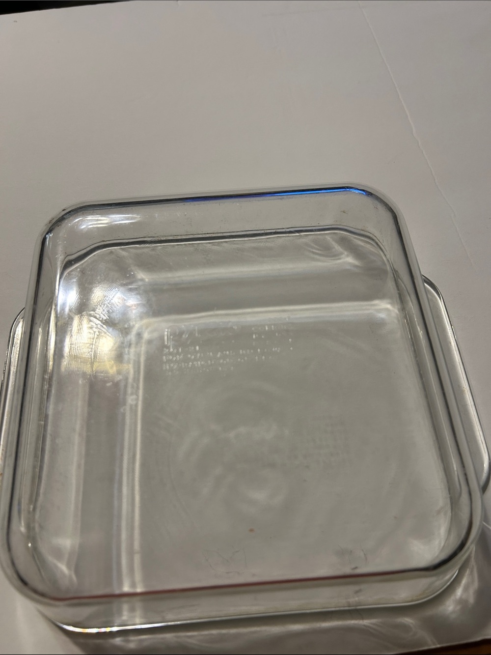 Pyrex Glass Square Baking Dish – Transparent